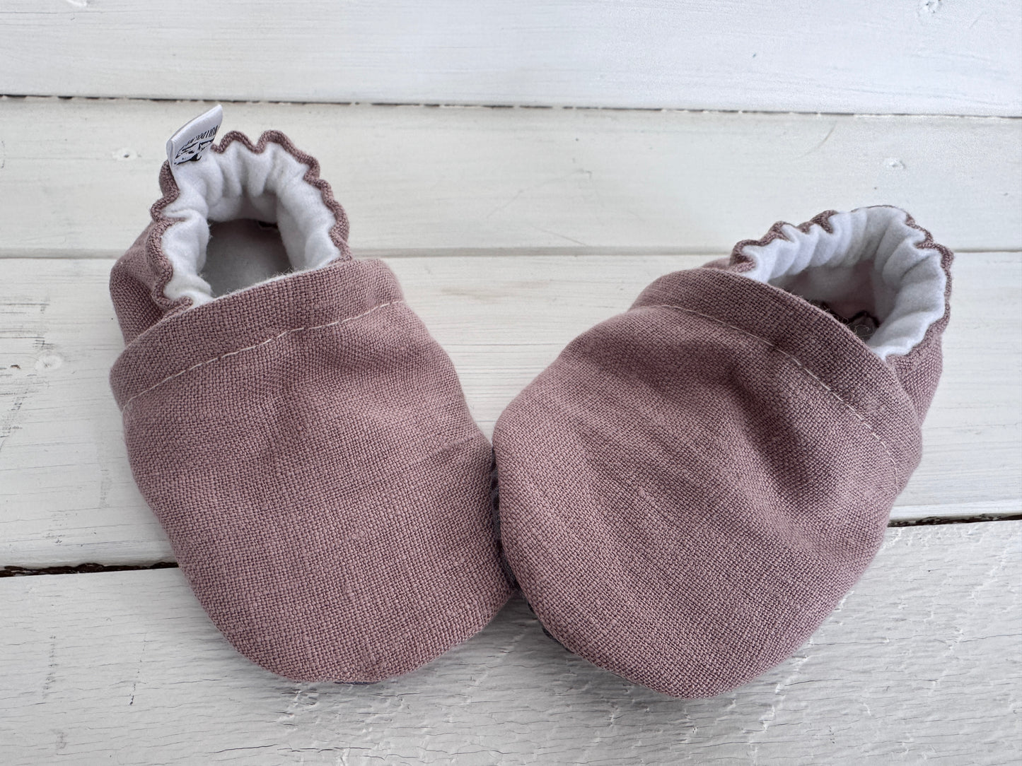 Up cycled Linen Soft Soled Shoe 6-12 months
