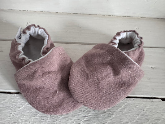 Up cycled Linen Soft Soled Shoe 12-18 months
