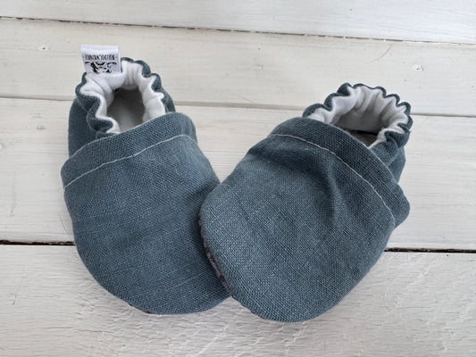 Up cycled Linen Soft Soled Shoe 6-12 months