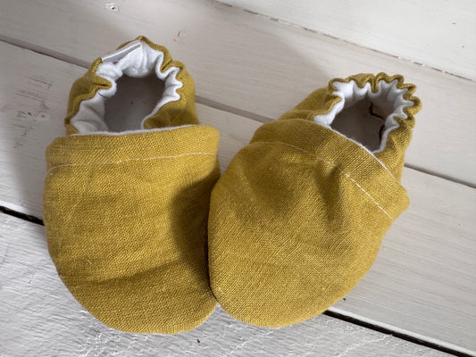 Up cycled Linen Soft Soled Shoe 12-18 months
