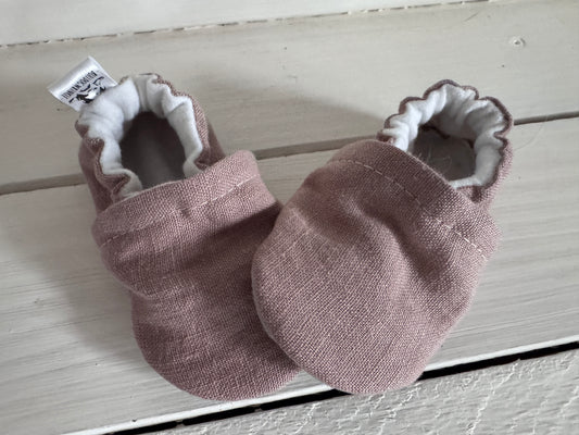 Up Cycled Linen Soft Soled Shoe 0-6 months