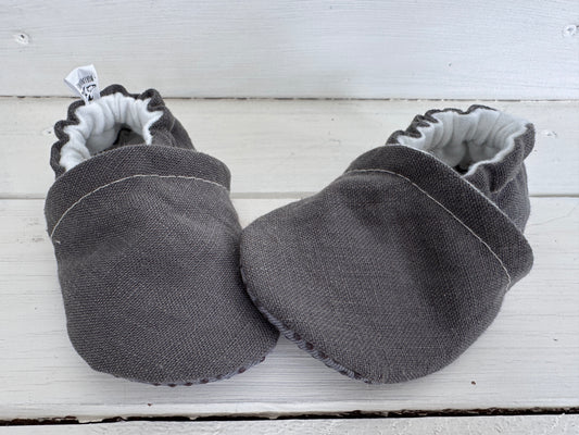 Up cycled Linen Soft Soled Shoe 6-12 months