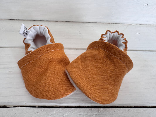 Up Cycled Linen Soft Soled Shoe 0-6 months