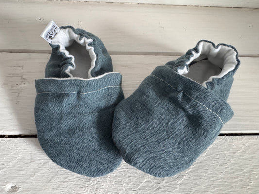 Up cycled Linen Soft Soled Shoe 12-18 months