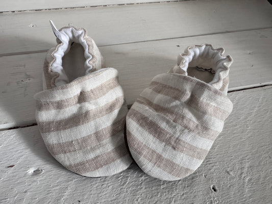 Up cycled Linen Soft Soled Shoe 12-18 months